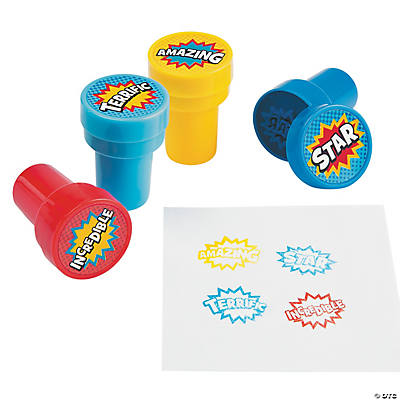 Superhero Self Inking Stampers 6pk